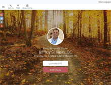 Tablet Screenshot of kleinchirocenter.com